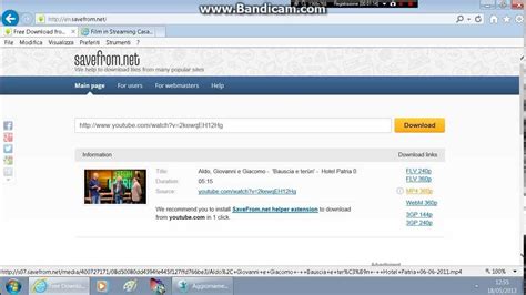 TUTORIAL COME SCARICARE VIDEO DA YOUTUBE O FILMS DA QUALSIASI SITO