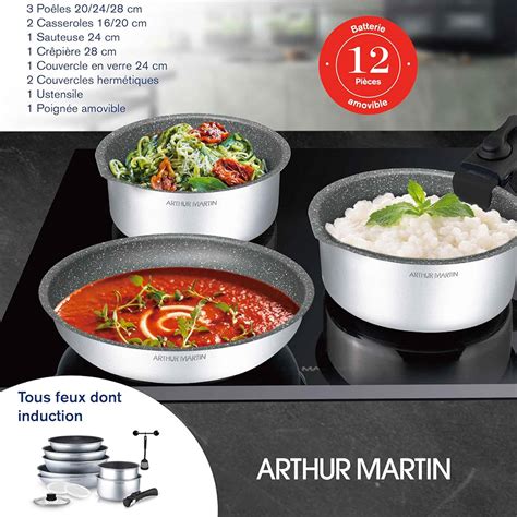 Am S Batterie De Cuisine Pi Ces Arthur Martin Po Les Et Casseroles