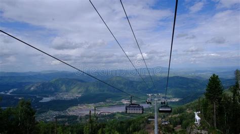 Cable Car Ropeway Japan Hokkaido Noboribetsu Station Stock Video