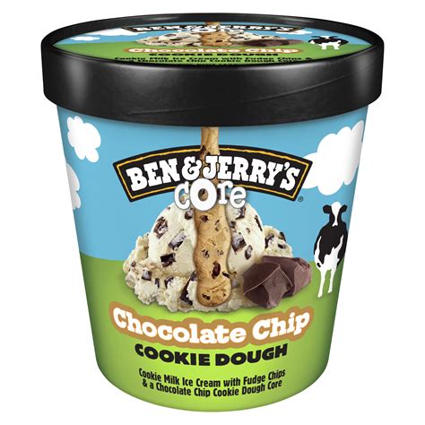 Ben And Jerrys Chocolate Chip Cookie Dough Core Ice Cream Shop Ice Cream At H E B