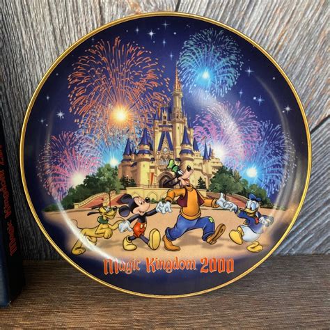 Vintage Magic Kingdom 2000 Plate Walt Disney World Plate Etsy