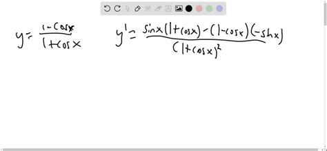 Solvedcalculating Derivatives Find Dydx For The Following Functions Y1 Cosx1cosx