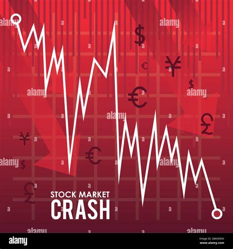 stock market crash with arrows down Stock Vector Image & Art - Alamy
