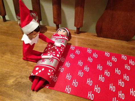 Wrapping Paper Antics Holiday Decor Elf On The Shelf Wraps