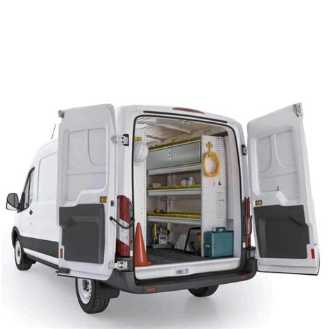 Contractor And Electrician Aluminum Van Shelving Package Ford Transit — Van Pro Inc