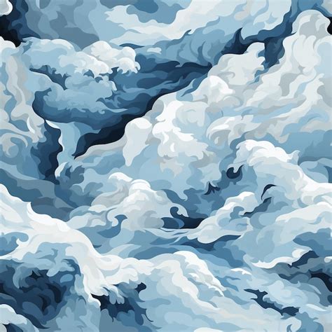 Premium Ai Image Seamless Pattern Arctic Camouflage Designed For Snow