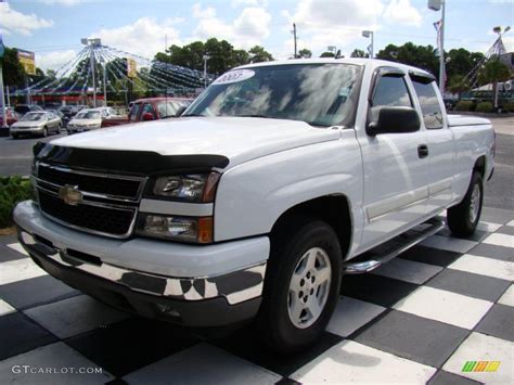 2007 Summit White Chevrolet Silverado 1500 Classic Lt Extended Cab 4x4 34581783 Photo 3