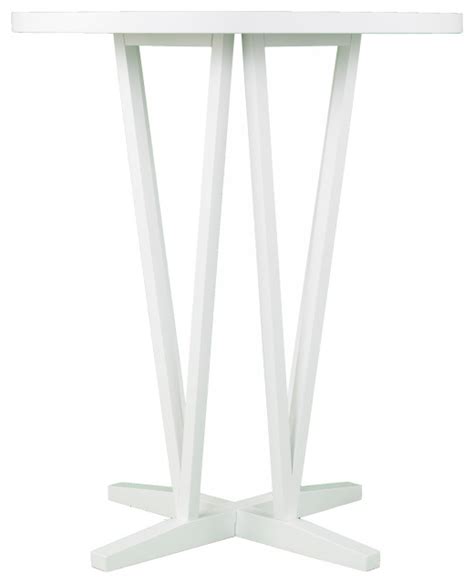 Nantwich White Bar Height Table - Contemporary - Indoor Pub And Bistro ...