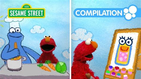 Sesame Street Elmos World Compilation Learn About Art Cooking