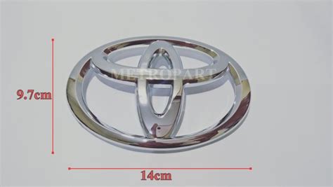 Jual Emblem Logo TOYOTA Chrome AVANZA INNOVA ORIGINAL Di Lapak