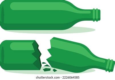 Broken Bottle Over Royalty Free Licensable Stock Illustrations