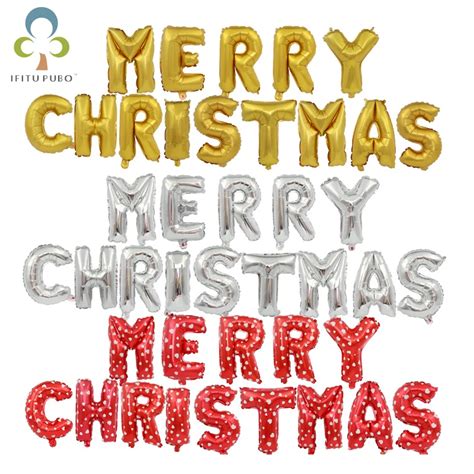 Buy 16 Inch Merry Christmas Balloons Letters