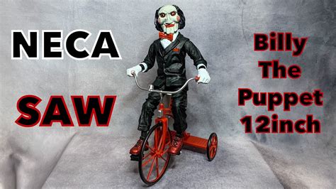 Neca Saw Billy The Puppet With Tricycle 12 Inch Action Figure Unboxing