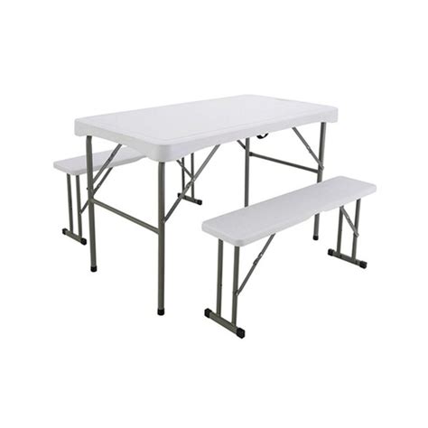 Set Picnic Plegable Polietileno Mesa Y Bancos Bricowork