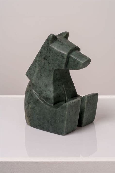 The Content Sitting Bear Canadian Soapstone 5 W X 5 L X 8 H Jason