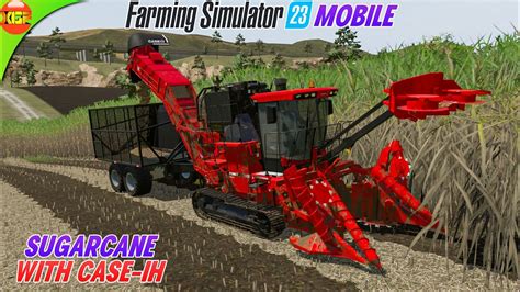 Sugarcane Harvesting With New Caseih Aostoft 8800 Sugarcane Harvester Fs23 Update Youtube