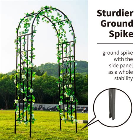 Scendor Garden Arches Arbors Decorative Arch Outdoor Iron Arbor 1005 H X 45 W Arch Trellis