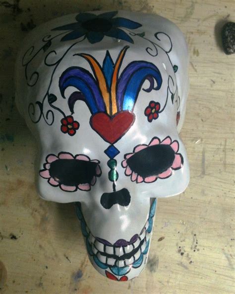 Punk Aspie Art: Dia de los Muertos skulls