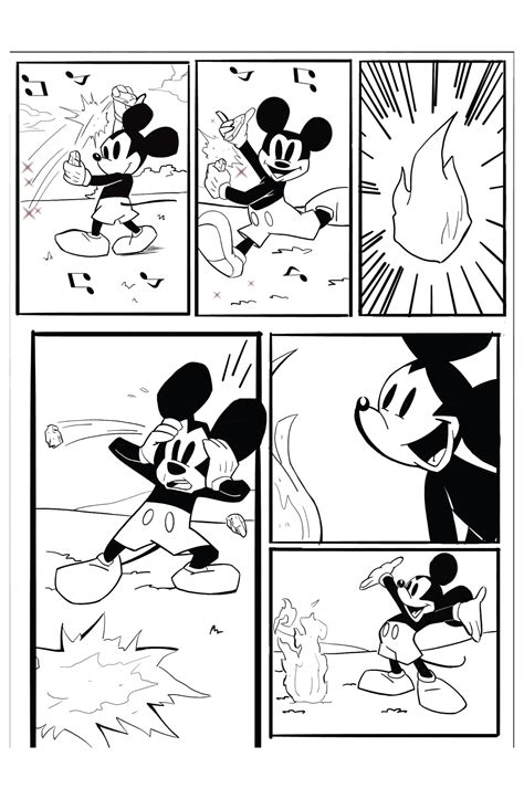 [Oc] Mickey Mouse discovering fire : r/comics