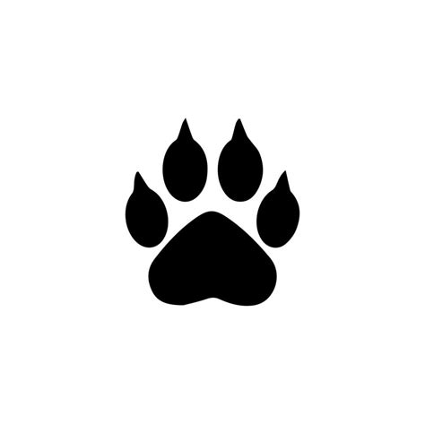 Fox Paw Print Vector Art Icons And Graphics For Free Download