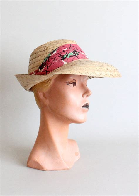 Vintage 1930s Straw Beach Hat | Raleigh Vintage