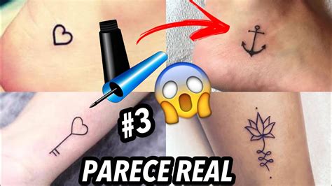 COMO FAZER TATUAGEM FALSA EM CASA QUE PARECE REAL MAQUIAGEM YouTube