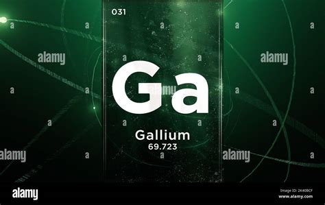 Gallium Ga Symbol Chemical Element Of The Periodic Table D