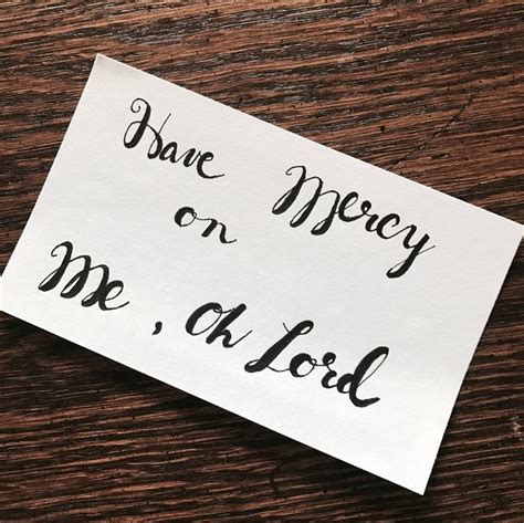 Calligraphy Song Have Mercy On Me