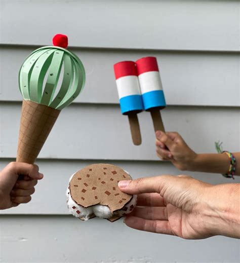 How To Make Diy Play Ice Cream Paper Food Crafts For Kids