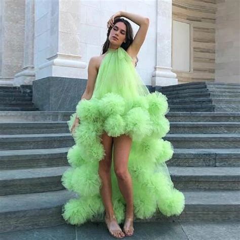 Green High Low Prom Dresses