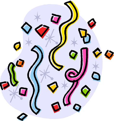 New Years Confetti Clip Art Clip Art Library