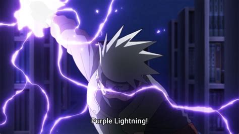 Kakashi Purple Lightning Wallpaper