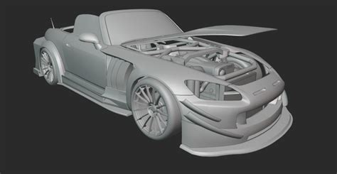 Custom creation S2000 Aero body kit 3D model | CGTrader