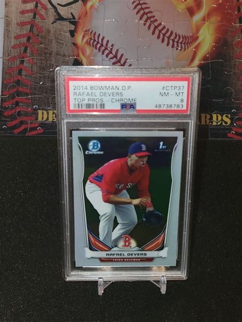 2014 Bowman Chrome Draft Picks Top Prospects RAFAEL DEVERS PSA 8