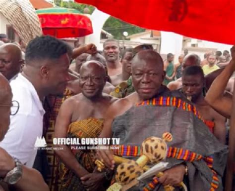 Watch Asamoah Gyans Reaction After Meeting Otumfuo