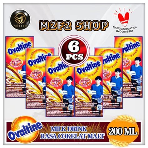 Jual Ovaltine Milk UHT Chocolate Malt Susu Cokelat Malt 200 Ml