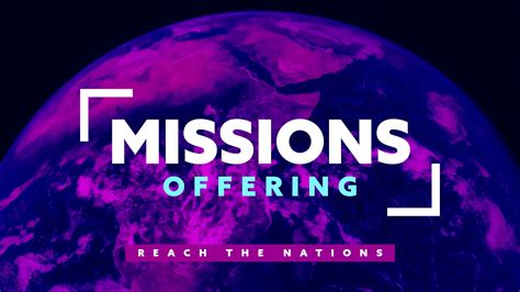 Graphics Missions Offering Church Visuals