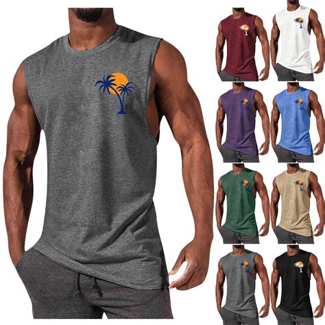 ZRGHAOYLQ Tank Tops For Men Quick Dry Summer Hawaiian Shirt For Men 3D