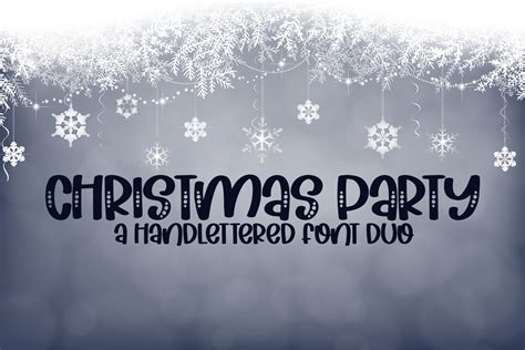 Christmas Party A Hand Lettered Font Duo