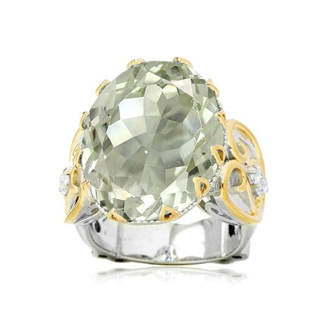 Bague En Argent Et Am Thyste Verte Dallas Prince Designs Ry