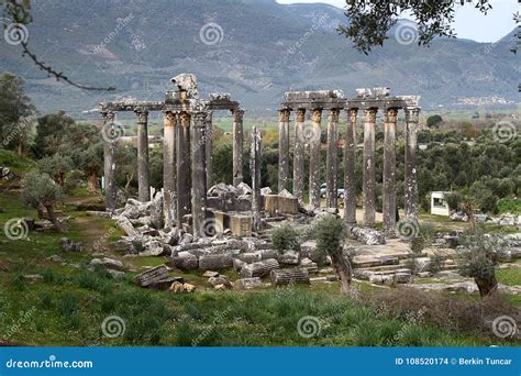 Euromos Temple Stock Photo Image Of Zeus Stone East