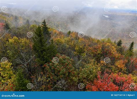 Vibrant Colors of Fall Foliage in the Adirondack Mountains Stock Photo ...