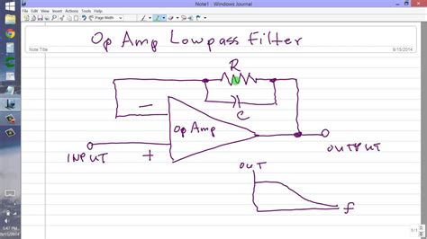 Low Pass Filter Amplifier