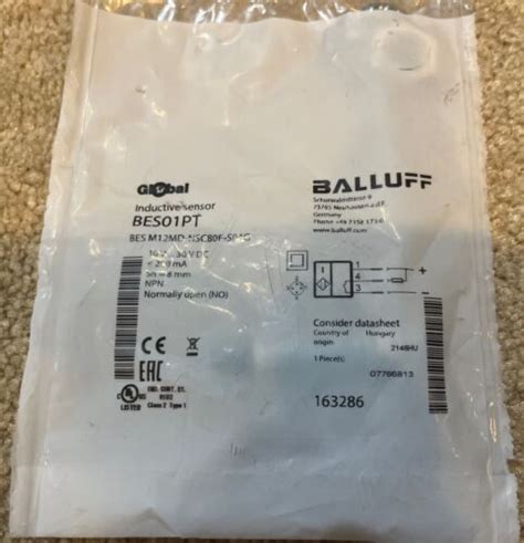 Pcs New Balluff Bes Pt Inductive Proximity Switch Bes M Md Nsc F