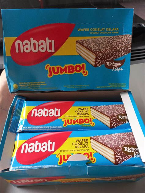 Nabati Jumbo Wafer Cokelat Kelapa 1box Isi 12pcs Lazada Indonesia