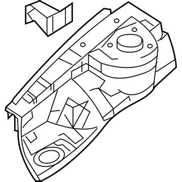 D Genuine Hyundai Panel Assembly Fender Apron Rh