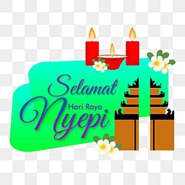 Balinese Pura Silhouette Nyepi Day Festival Festival Happy Hindu Png