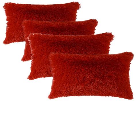 WARISI Faux Fur Pattern Faux Fur Throw Pillow | Wayfair