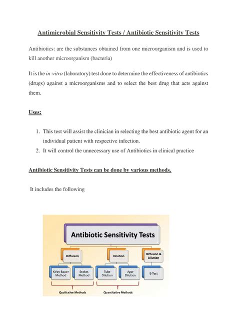 Solution Antimicrobial Sensitivity Test Studypool