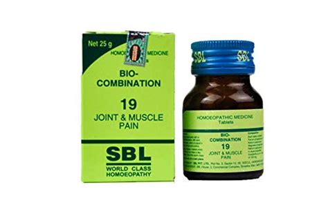 Sbl Homeopathy Bio Combination Joint And Muscle Pain Pack Of In